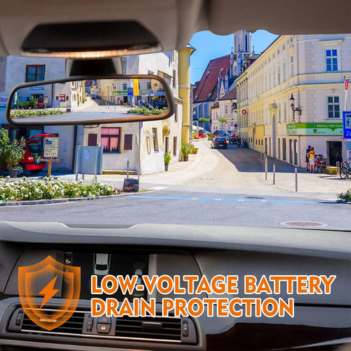 11.5ft Type-C Hardwire Kit for V7 V8 Dash Cam, Hard Wire Car Charger Cable Kit 12V- 24V to 5V/2.5A for Dash Cameras with Low Voltage Protection, Parking Monitoring