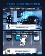 HUPEJOS 360° V8 Ultra-5CH 4K Dash Cam With AI Driver Monitor System DMS Built-in GPS WiFi Night Vision,24/7 Parking Monitor Mode