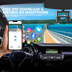 HUPEJOS 360°V7-4CH Dash Cam Front and Rear Inside FHD1080Px4 Built-in Wi-Fi WDR Night Vision Voice Control 24H Parking Mode